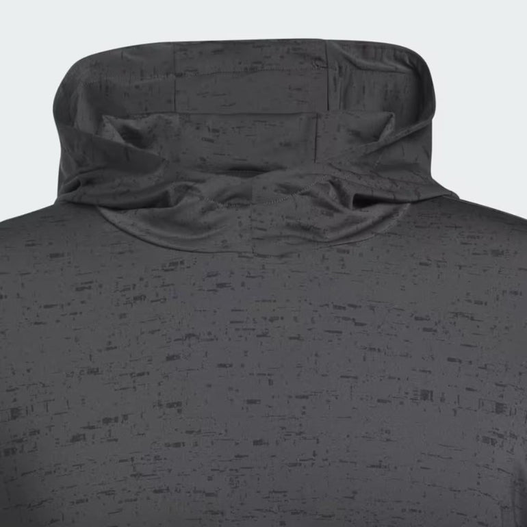 Adidas Men's Core Printed Lightweight Hoodie 24 - Carbon/Black