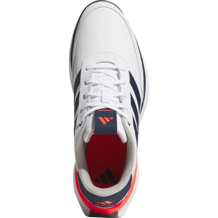 Adidas Men's S2G Leather Spikeless Golf Shoes 25 - White/Navy/Red