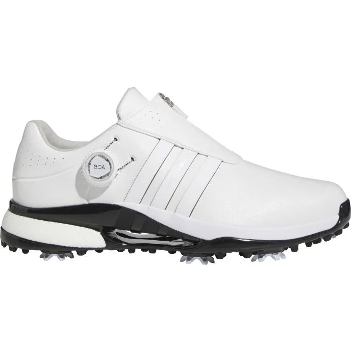 Adidas Men's Tour360 24 BOA Boost Golf Shoes - White/Black