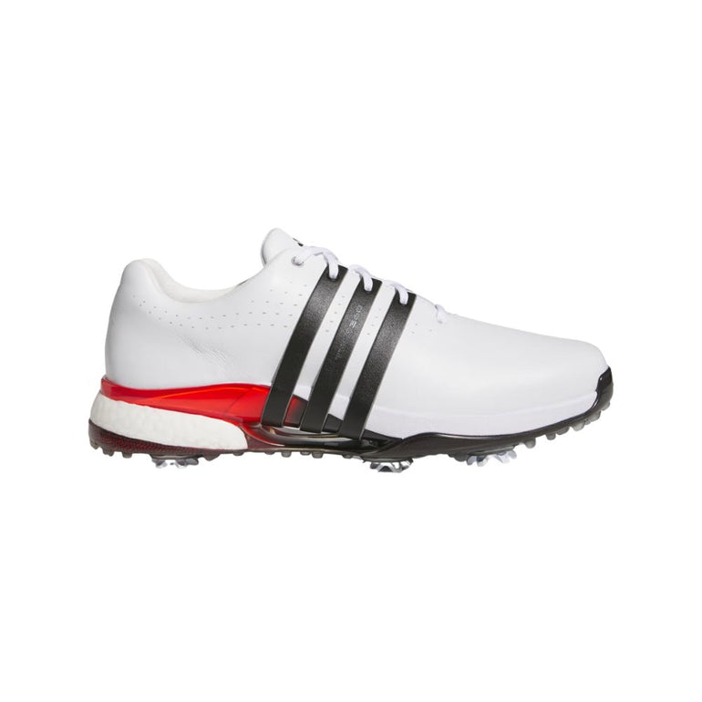 Adidas Men's Tour360 Spiked Golf Shoes 25 - White/Black/Red