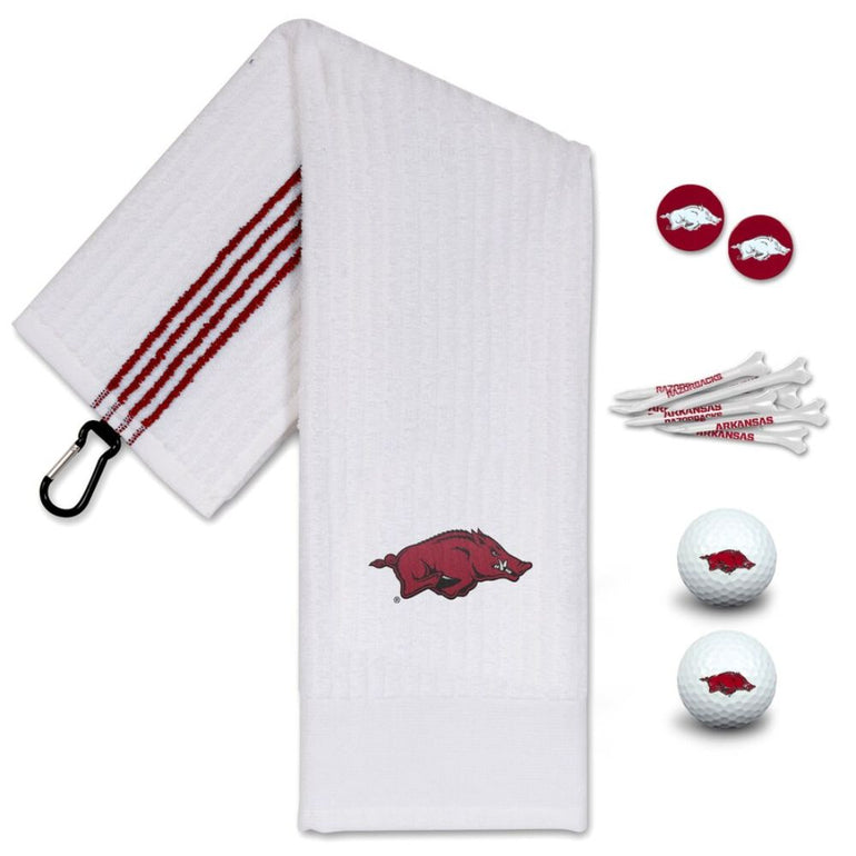 NCAA Team Effort Arkansas Razorbacks Golf Gift Set