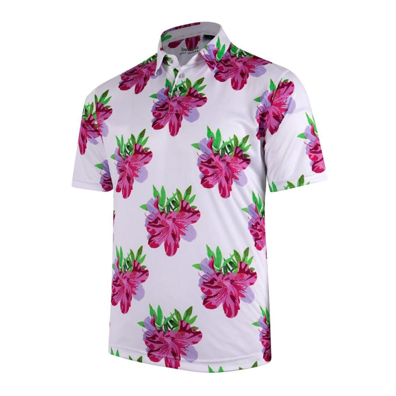 Backspin Men's Azalea Print Polo 24