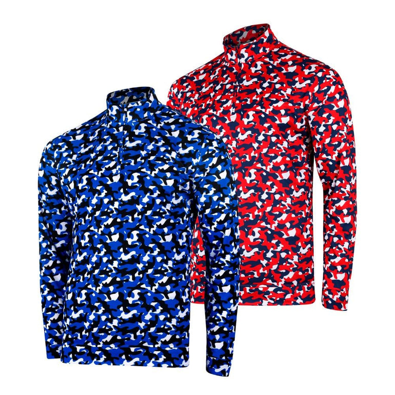 Backspin Men's Camo 1/4 Zip Pullover 24
