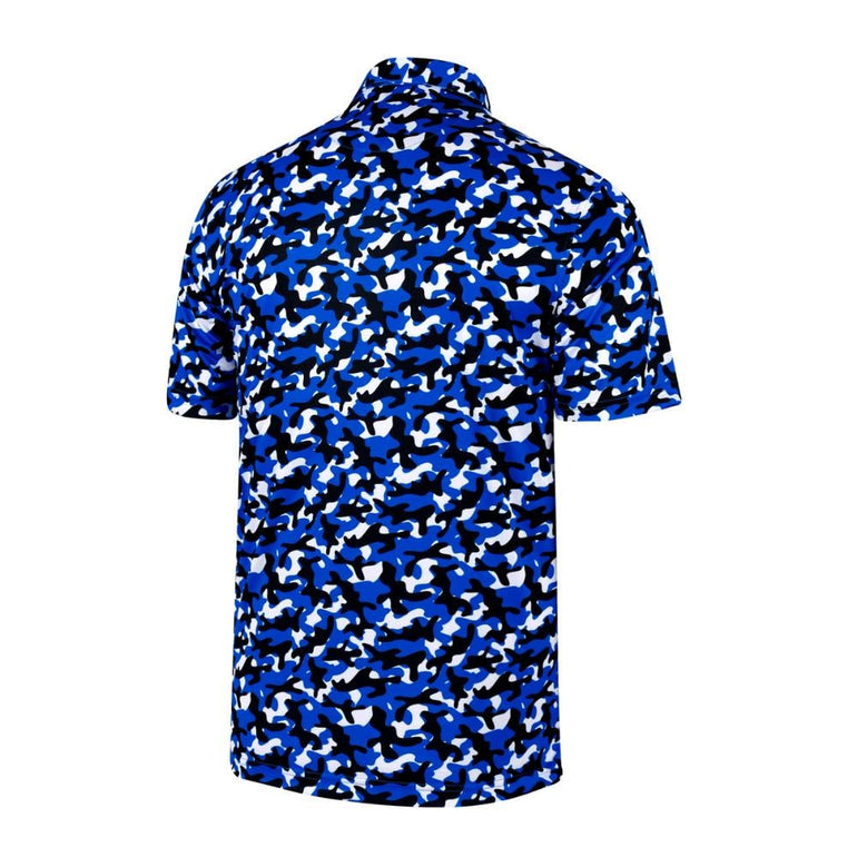 Backspin Men's Camo Print Polo 24