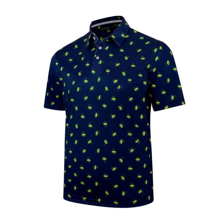 Backspin Men's Pimento Print Polo 24