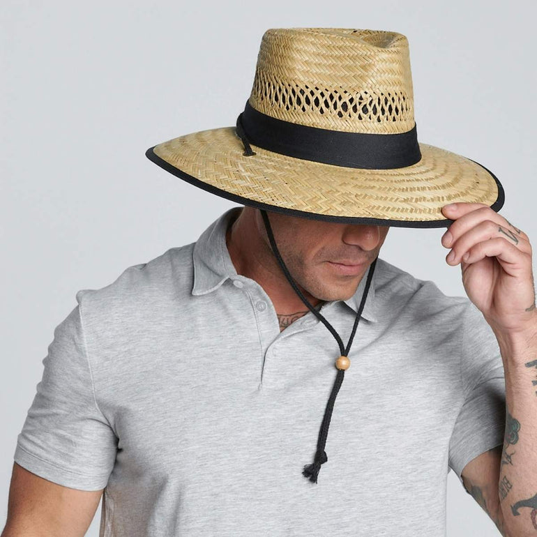 Backspin Men's Rush Straw Lifeguard Hat