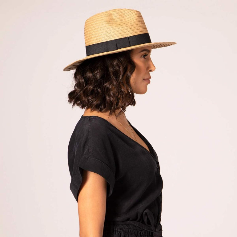 Backspin Women's Paper Braided Fedora