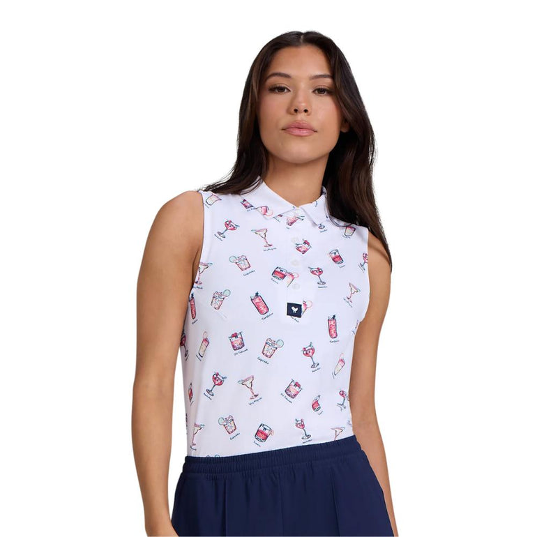 Bad Birdie Women's With A Twist Sleeveless Polo