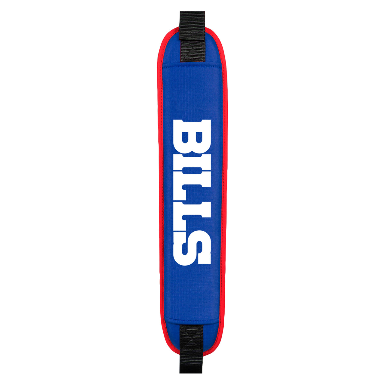 Blue and red strap with 'BILLS' text on a white background