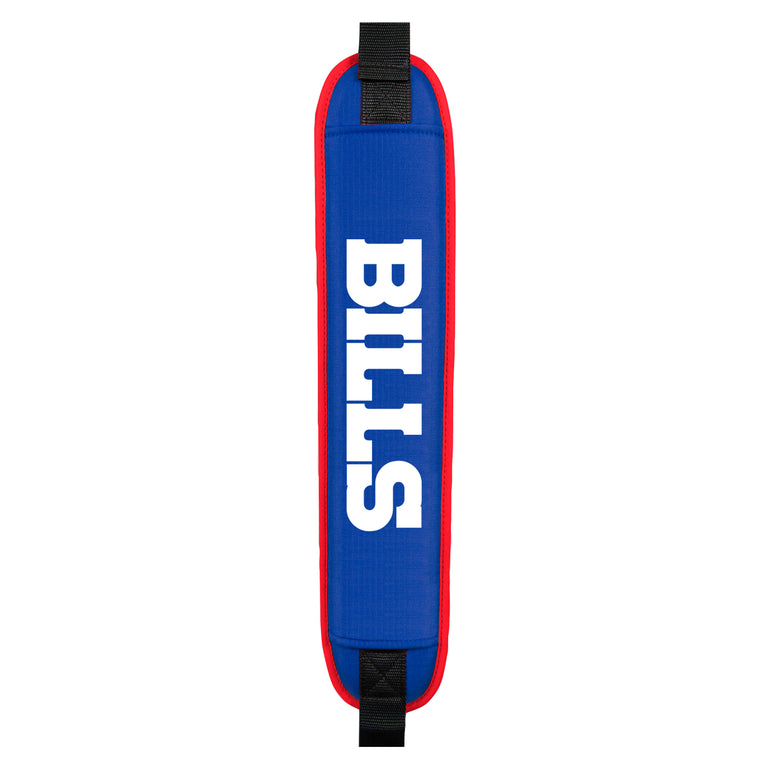 Blue and red strap with 'BILLS' text on a white background