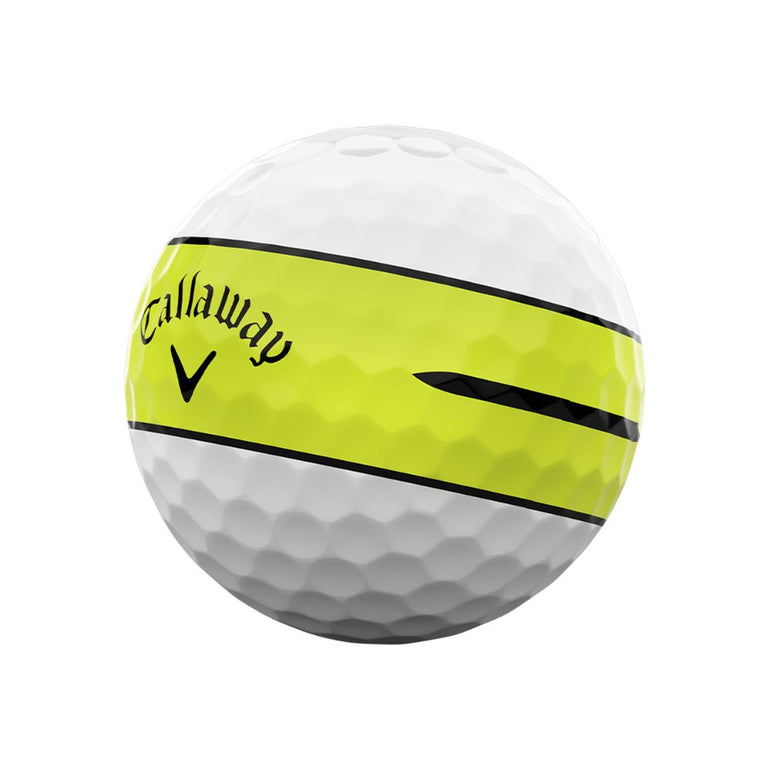 Callaway Chrome Tour X 360 Yellow Stripe Golf Ball 2026