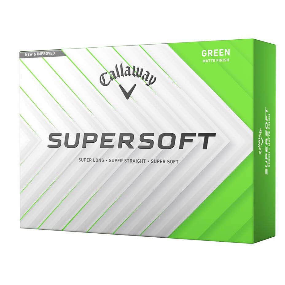 Callaway Supersoft golf ball box on a white background