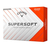 Callaway Supersoft golf ball packaging with orange and white design