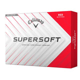 Callaway Supersoft golf ball packaging with red and white design