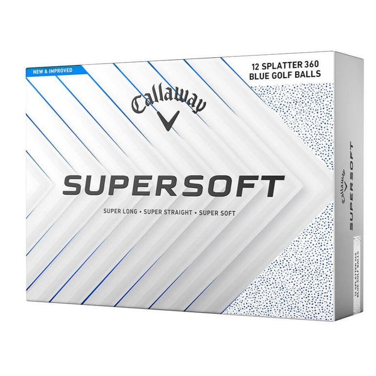 Callaway Supersoft Splatter Golf Ball Blue