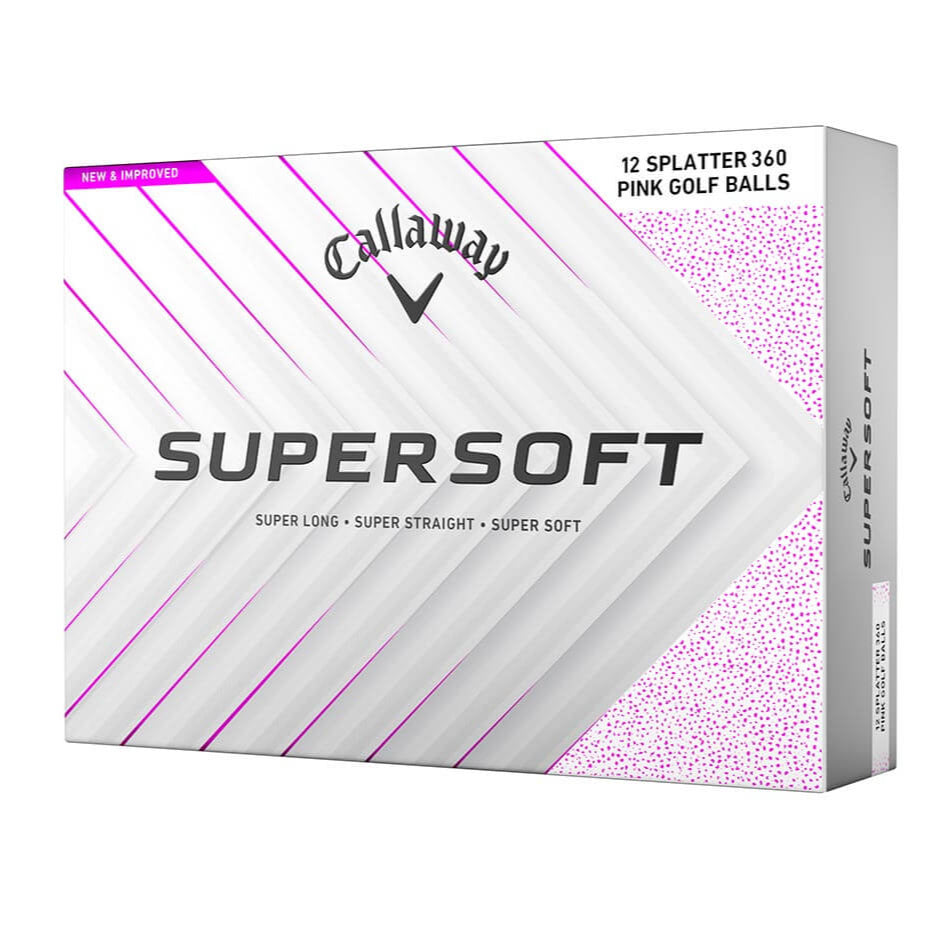 Callaway Supersoft golf ball packaging on a white background