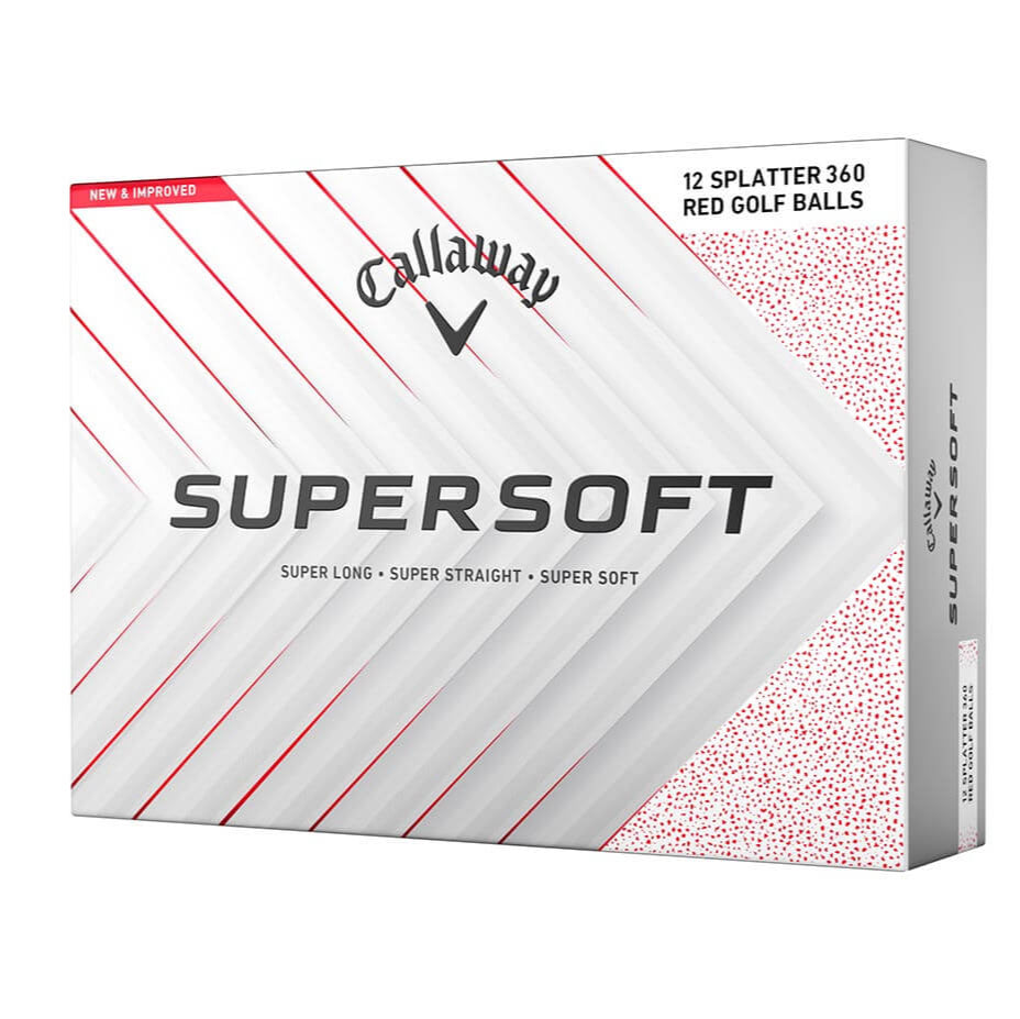 Callaway Supersoft golf balls packaging on a white background