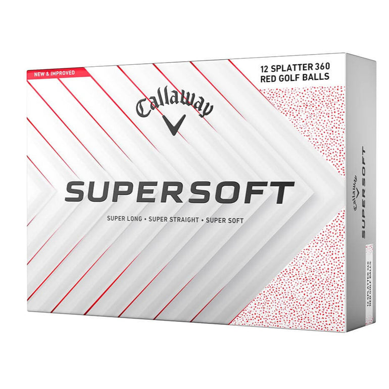 Callaway Supersoft golf balls packaging on a white background