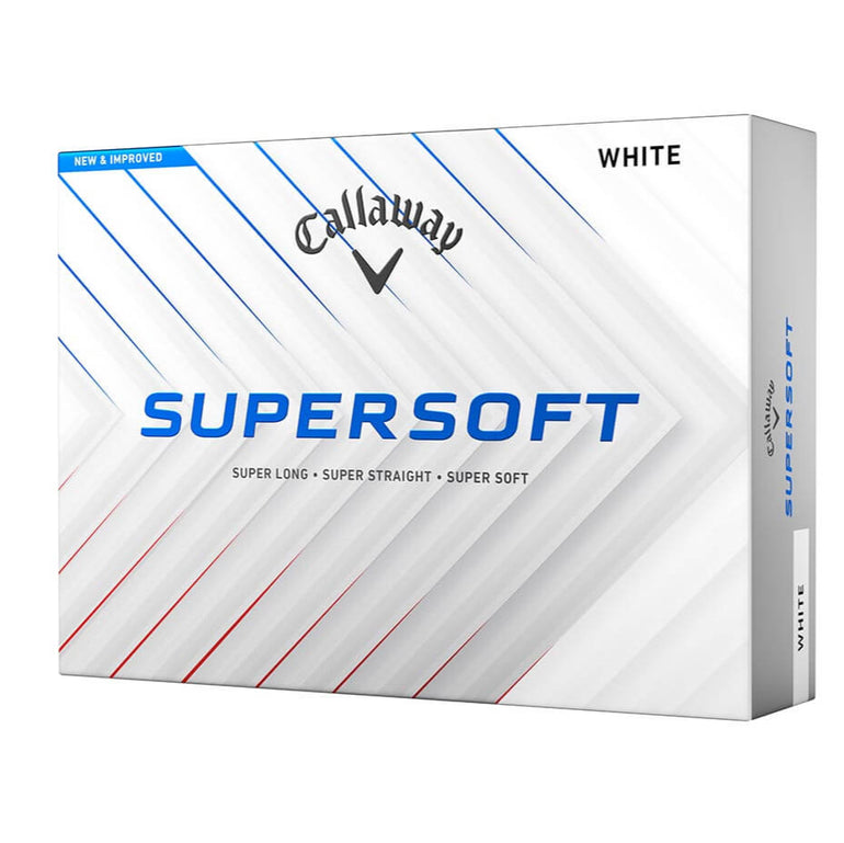 Callaway Supersoft golf ball box on a white background