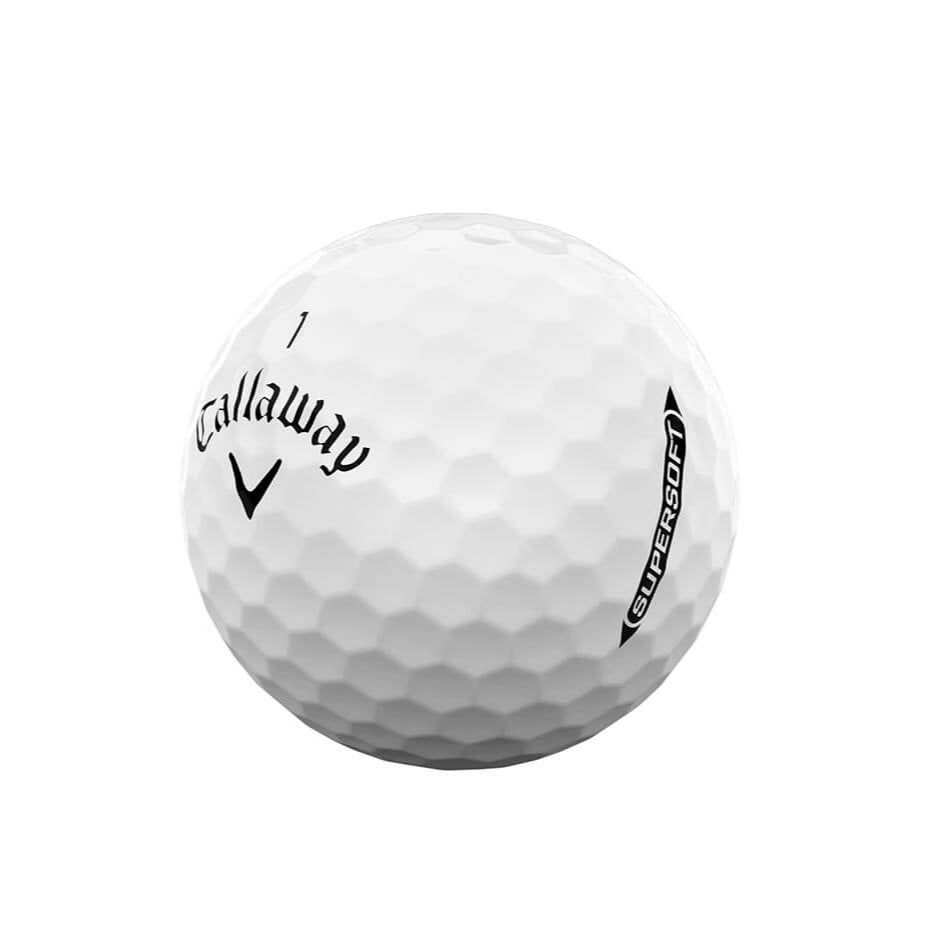 Callaway Supersoft golf ball on a white background