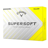 Callaway Supersoft golf ball packaging with yellow and white design