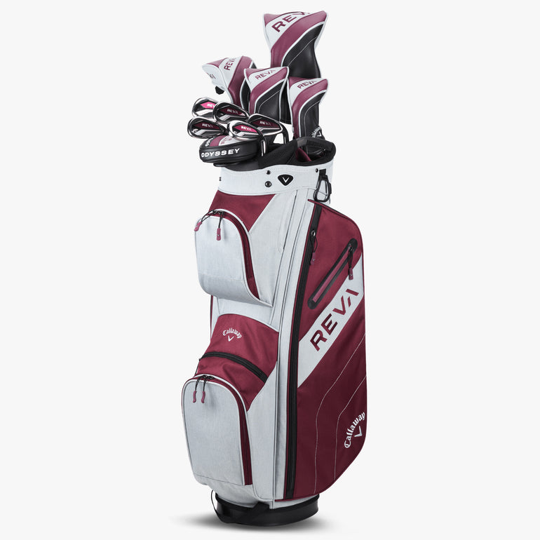 Callaway Women's Reva 11-Piece Complete Set w/ Eggplant Cart Bag
