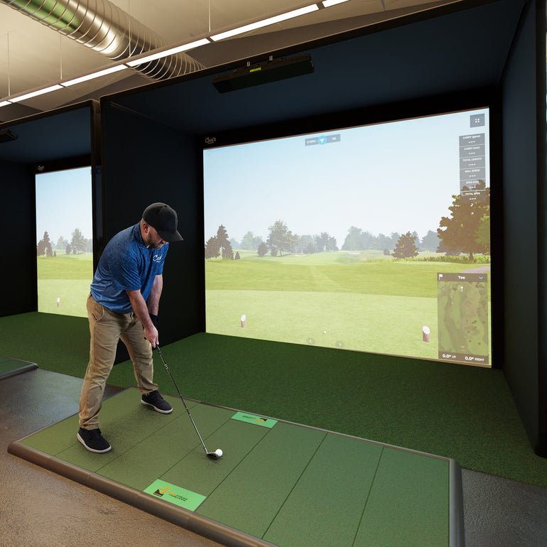 Pro Golf Simulator Enclosure Kit with Premium Impact Screen