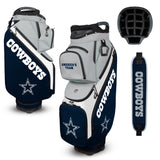 Cowboys golf bag with multiple views on a white background