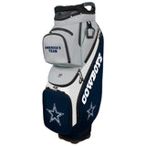 Golf bag with Dallas Cowboys branding on a white background