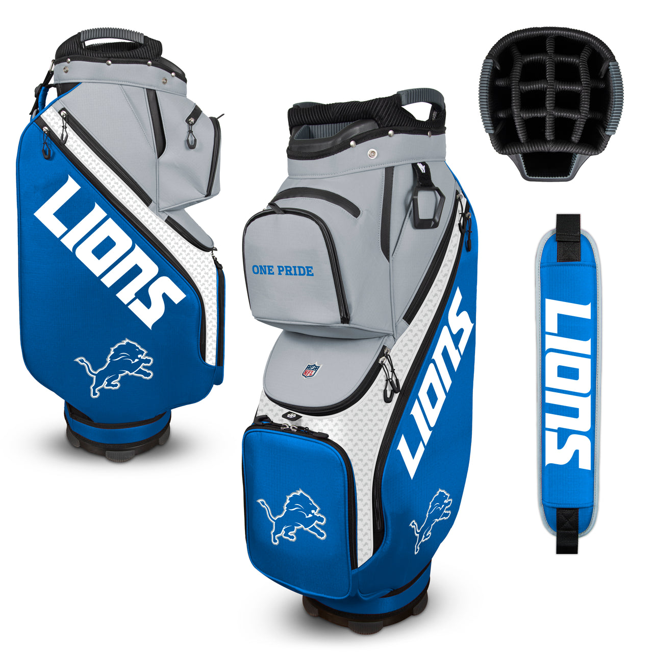 detroit lions cart bag