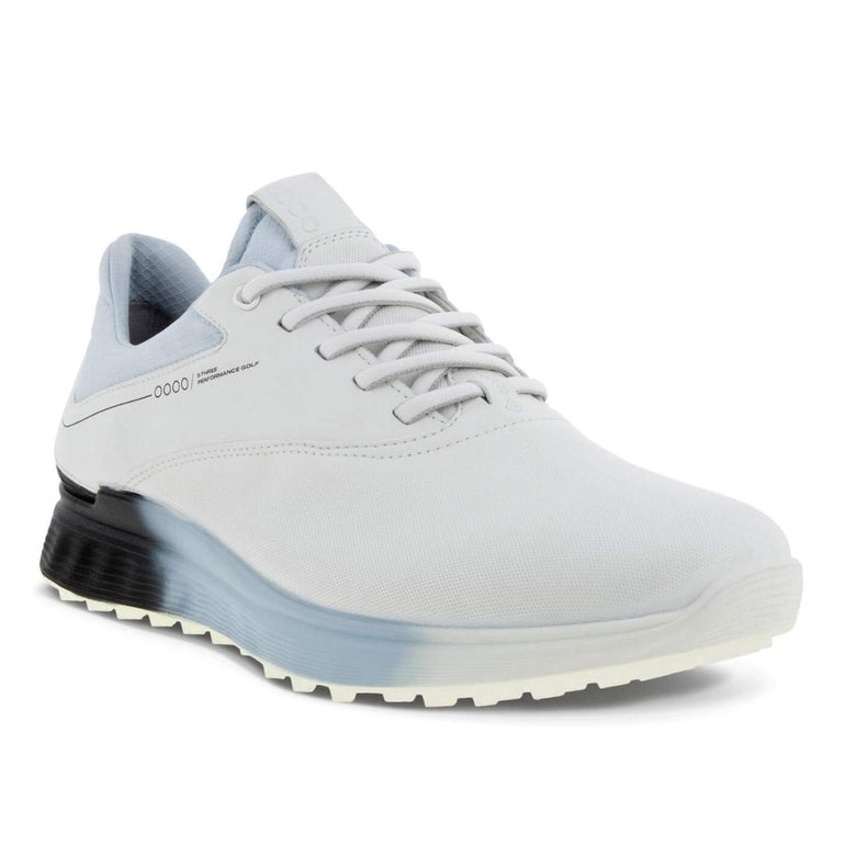 ECCO Men's S-Three Golf Shoe - White/Black/Air