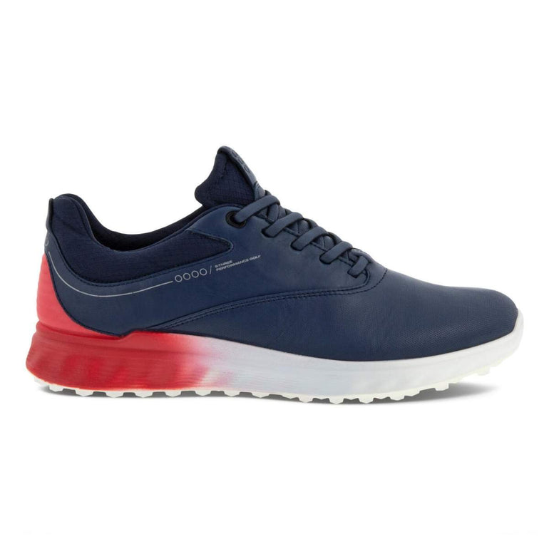 ECCO Women's S-Three Golf Shoe - Marine/Hibiscus