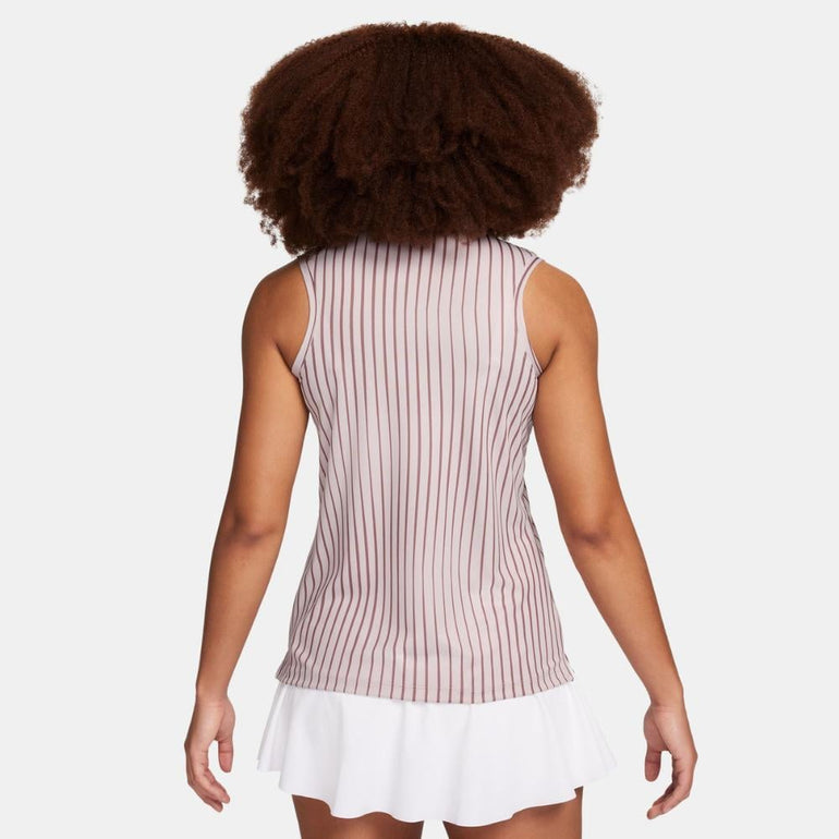 Nike Women's Dri-Fit Victory Stripe Sleeveless Polo 24