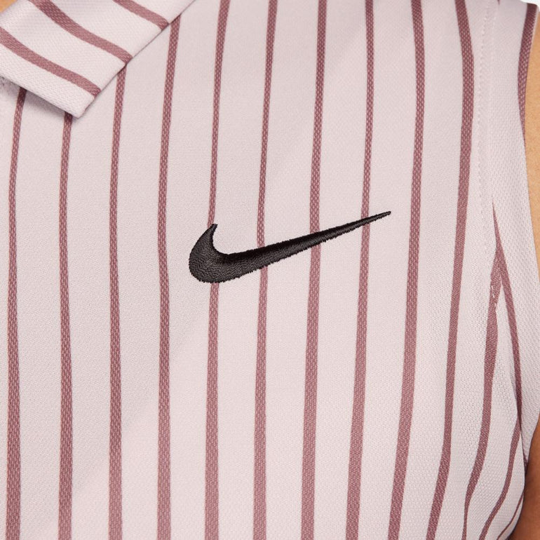 Nike Women's Dri-Fit Victory Stripe Sleeveless Polo 24