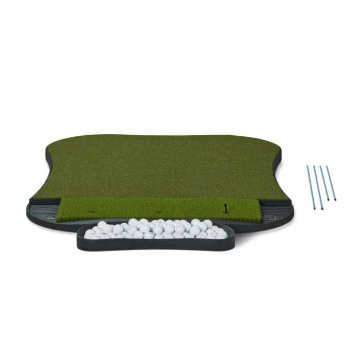 Fiberbuilt Grass Series Hourglass Pro Studio Golf Mat - Single Hitting