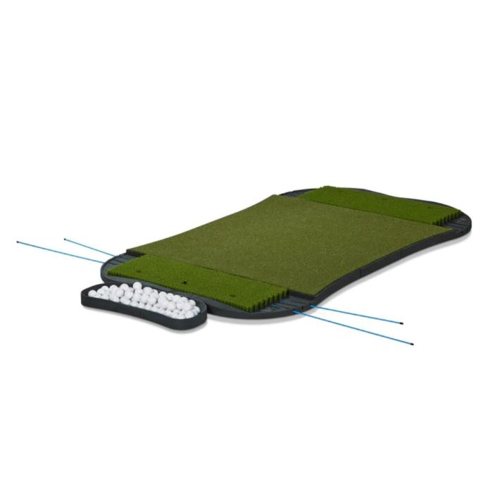 Fiberbuilt Grass Series Hourglass Pro Studio Golf Mat - Double Hitting