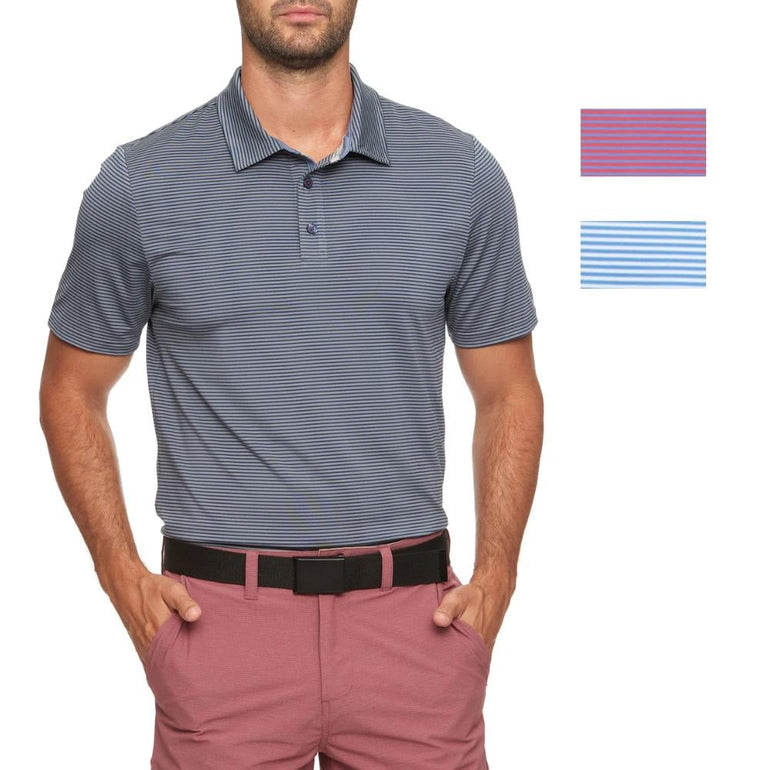 Flag & Anthem Men's Naples Striped Performance Polo