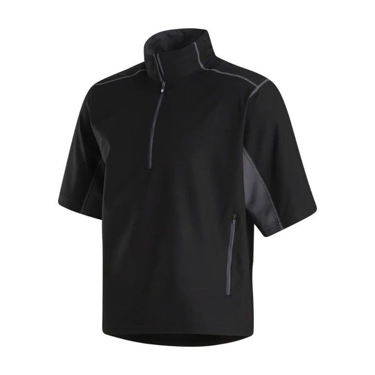 FootJoy Men's Short Sleeve Sport Windshirt - Black