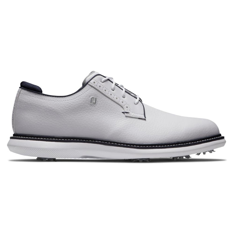 FootJoy Men's Traditions Blucher Golf Shoe - White 56938