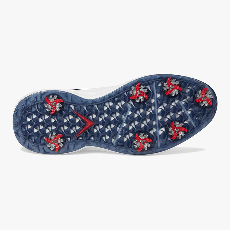 Callaway Men's Coronado V4 Golf Shoes - White/Blue/Red