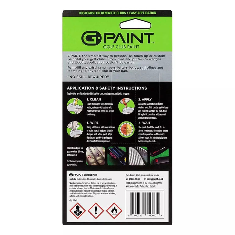 ProActive Sports G-Paint Golf Club Paint 4 Pack