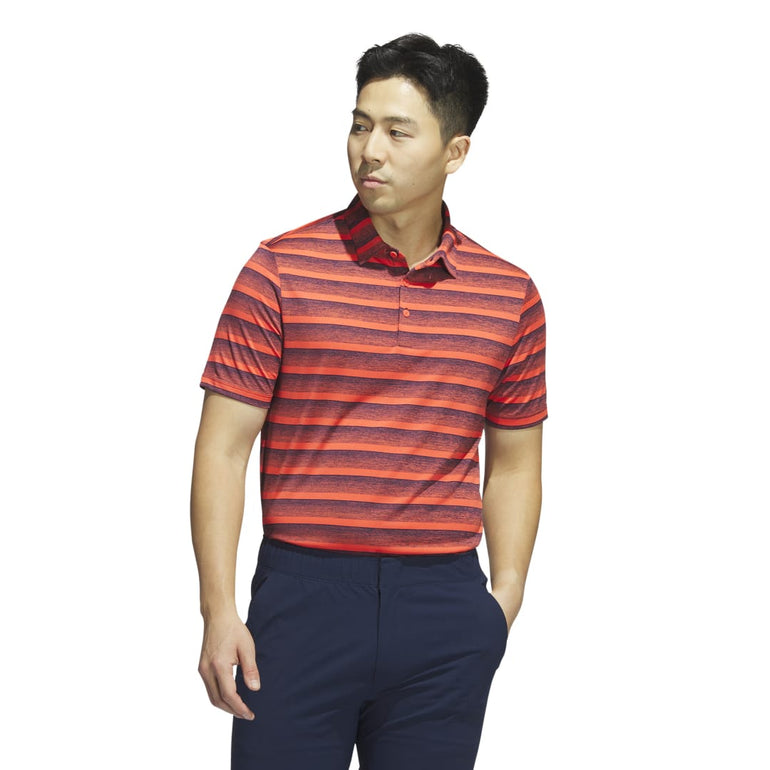 Adidas Men's Two-Color Striped Polo 2023 - Navy/Red