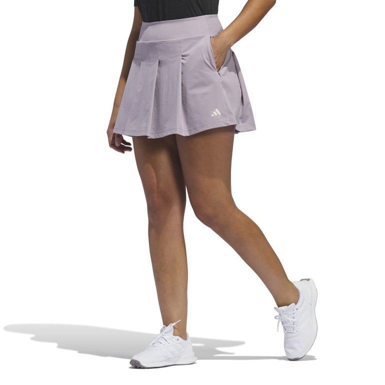 Adidas Women's Ultimate365 Tour TwistKnit Pleated Skort 2024 - Preloved Fig