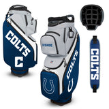 Colts-themed golf bag with additional accessories on a white background