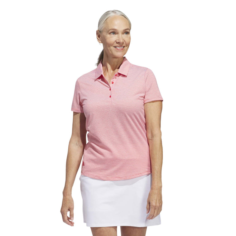 Adidas Women's Ultimate365 Jacquard Polo 24 - Collegiate Red