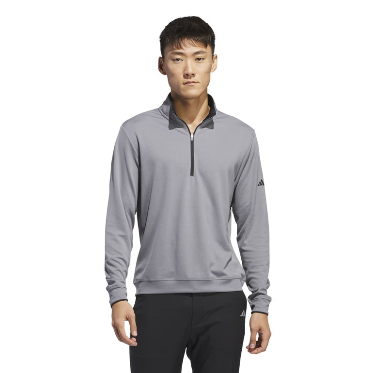 Adidas Men's UPF Lightweight 1/4 Zip Pullover 2024 - Grey Three