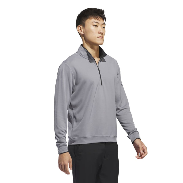 Adidas Men's UPF Lightweight 1/4 Zip Pullover 2024 - Grey Three