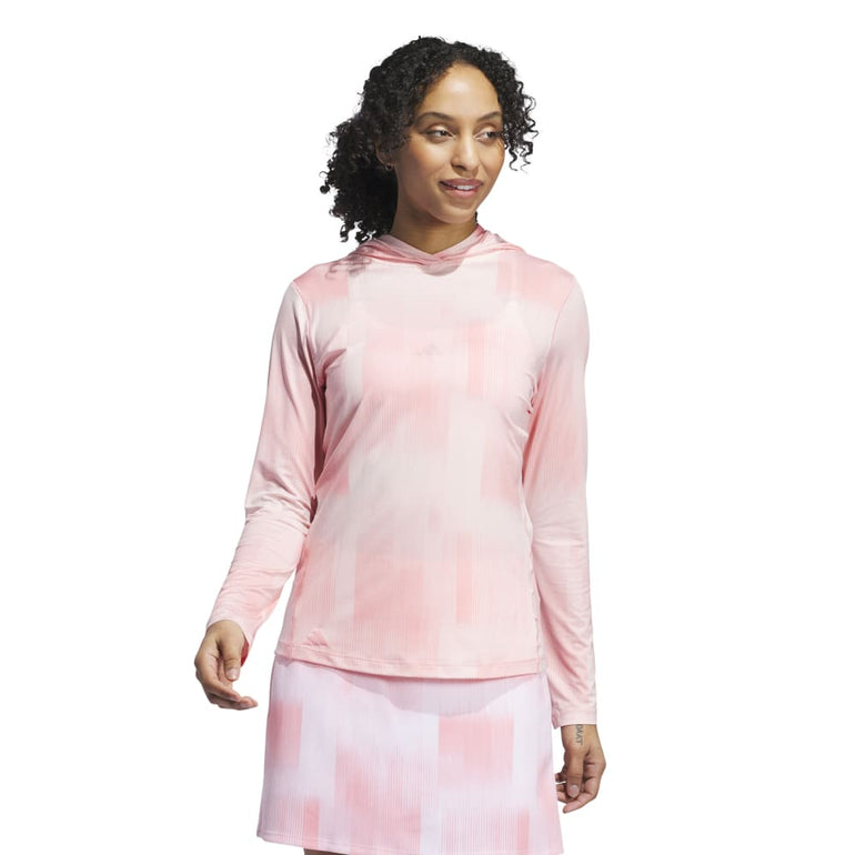 Adidas Women's Ultimate365 Printed Hoodie 24 - Sandy Pink