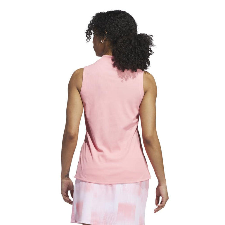 Adidas Women's Ultimate365 Sleeveless Polo 24 - Semi Pink Spark