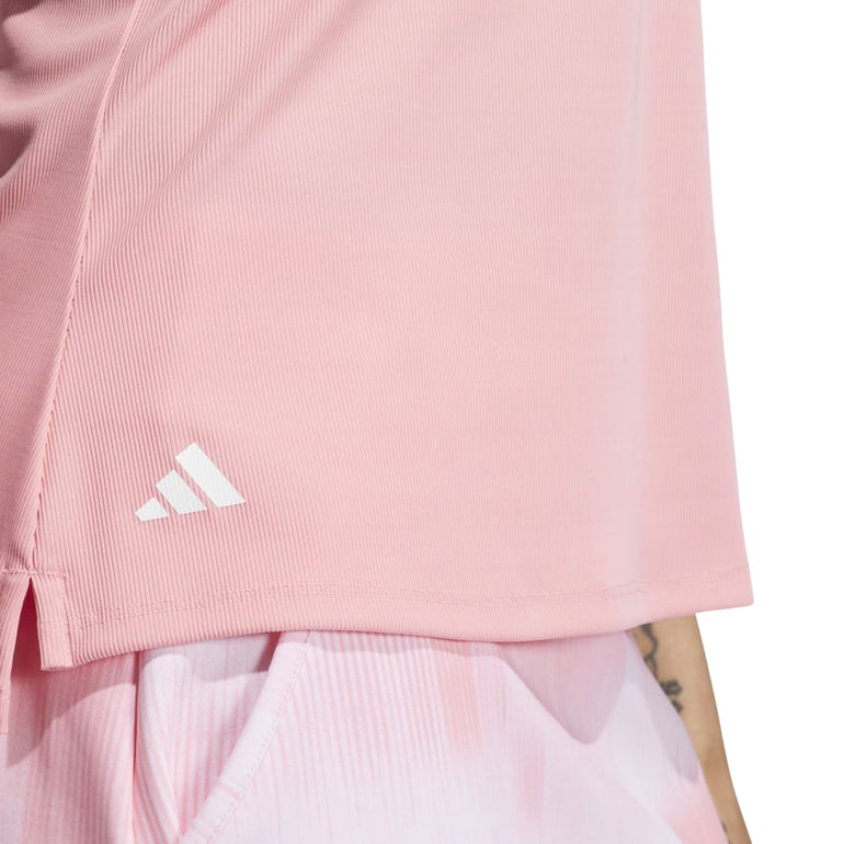 Adidas Women's Ultimate365 Sleeveless Polo 24 - Semi Pink Spark